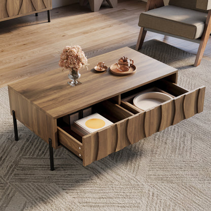 Ladekast – Ladenkast – Opbergkast – Commode – Dressoir – Wit Gelakt – 6 Ruime Laden – Stalen Poten – Modern Design – Ruimtebesparend – Eenvoudige Montage