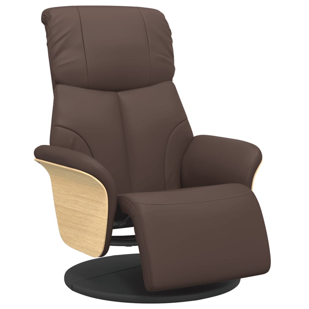 Relaxfauteuil – Relaxstoel – Loungefauteuil – Draaifauteuil – Verstelbare Fauteuil – Kunstleer – 360° Draaibaar – Verstelbare Rugleuning 105-125°