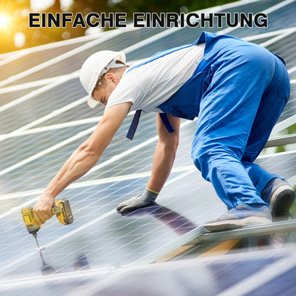 300W Zonnepaneel – Solar Panel – Photovoltaïsch Module – Batterijlader – Off-grid Systeem – 24% Efficiëntie – Halfcut Technologie – 12V Compatibel