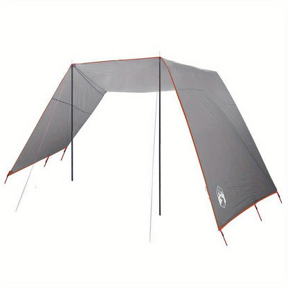 Tent Fly – Tentzeil – Luifel – Kampeertent Overkapping – Outdoor Schaduwdoek – Grijs – Groot Formaat 302x240x240 cm – UV Bescherming & Waterdicht Polyester