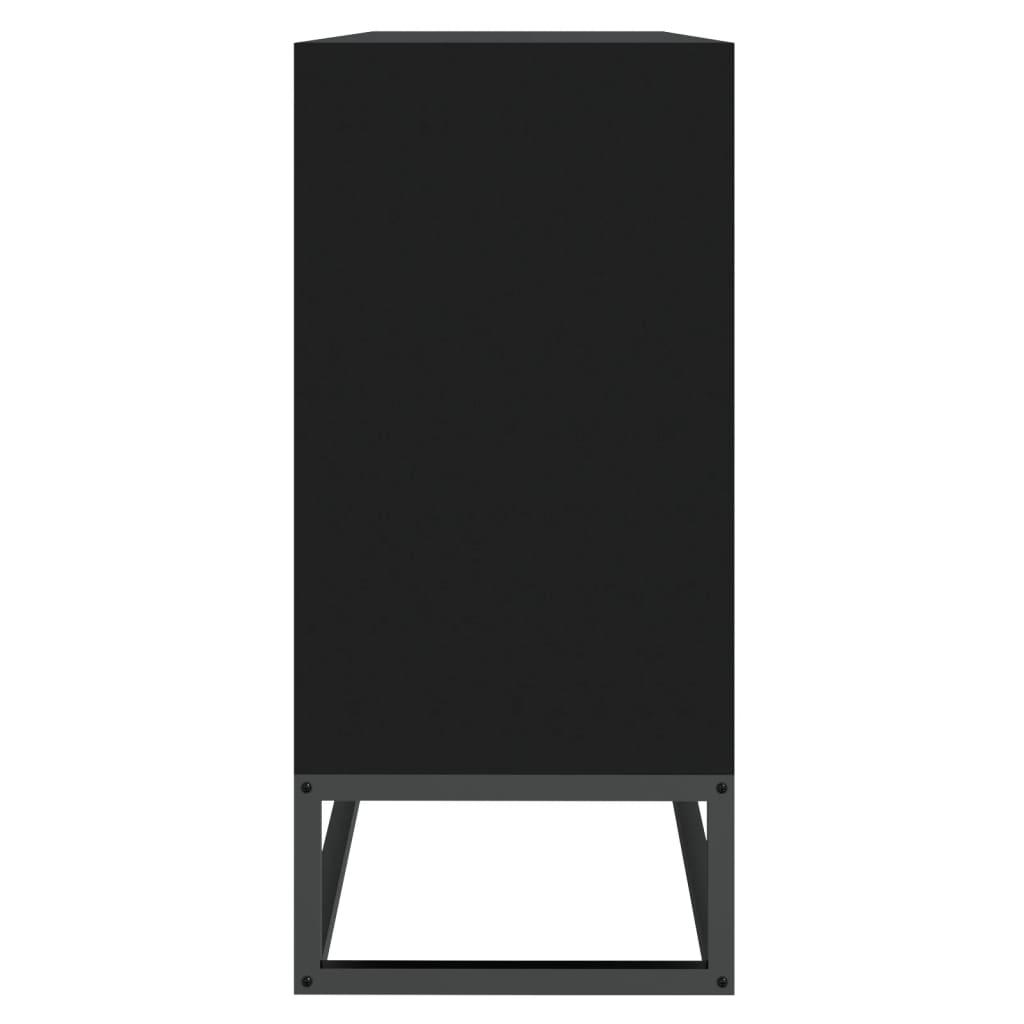 Dressoir – Opbergkast – Ladekast – Kast – Meubel – Zwart Hout – Compact Formaat 105x30x65 cm – Duurzaam & Praktisch Design