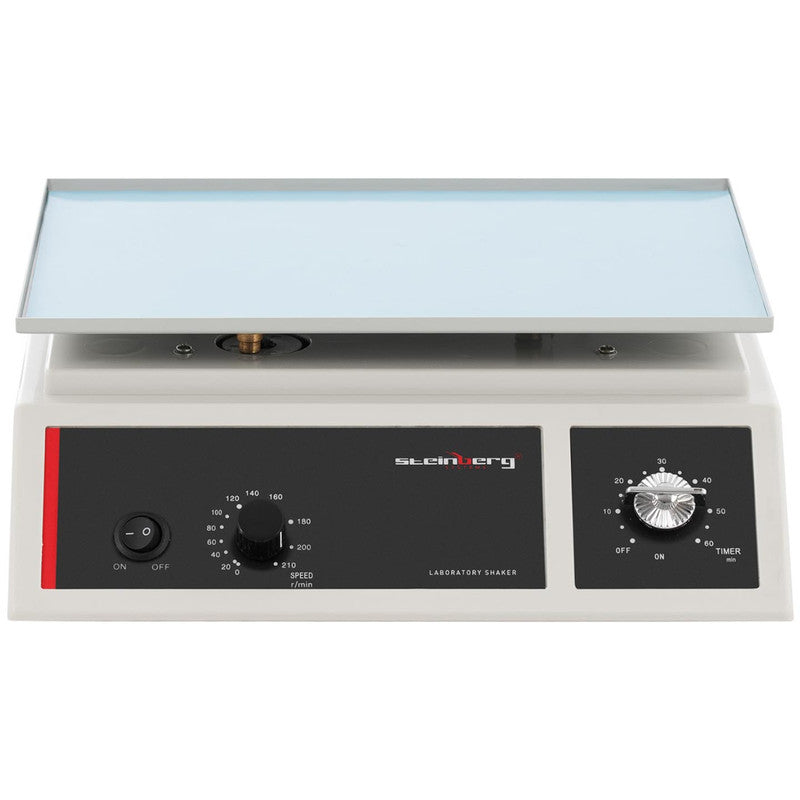 Orbitale Schudplatform – Laboratorium Shaker – Mengplaat – Schuder – Testbuis Schudplatform – Instelbare Snelheid 0-210 RPM – Timer 0-60 Min – Groot Platform 31,5x21,8 cm – Robuuste ABS Behuizing