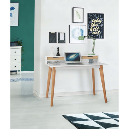 Bureau – Schrijftafel – Werkplek – Computertafel – Bureau met Lade – Modern Minimalistisch Design – Ruim Werkblad 110x60 cm