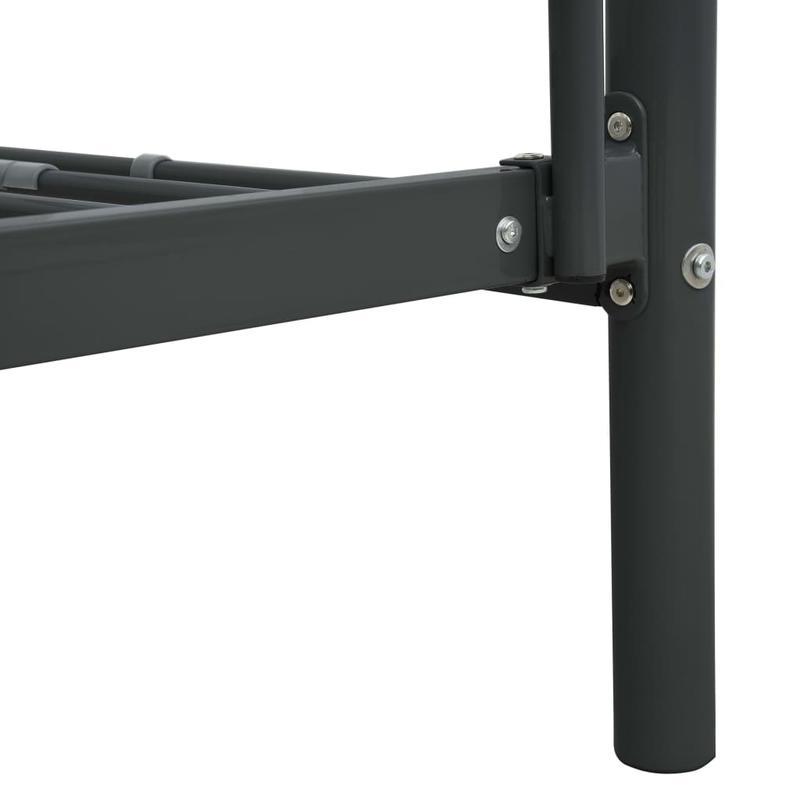 Stapelbed – Hoogslaper – Kinderbed – Twijfelaar – Bunkbed – Zwart Metalen Frame – 90x200 cm – Stevig & Ruimtebesparend