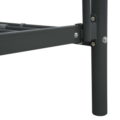 Stapelbed – Hoogslaper – Kinderbed – Twijfelaar – Bunkbed – Zwart Metalen Frame – 90x200 cm – Stevig & Ruimtebesparend