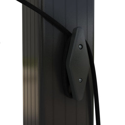 Tuinafscheiding – Tuinscherm – Privacyscherm – Windscherm – Tuinafsluiting – Uitschuifbaar Dak – Gepoedercoat Stalen Frame – 3x3m – Crème