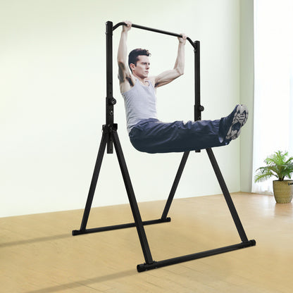 Pull-up Bar – Optrekstang – Krachtstation – Fitnessrek – Inklapbaar – Verstelbare Hoogte 1,75-2,3 m – Carbon Staal Draagkracht 200 kg