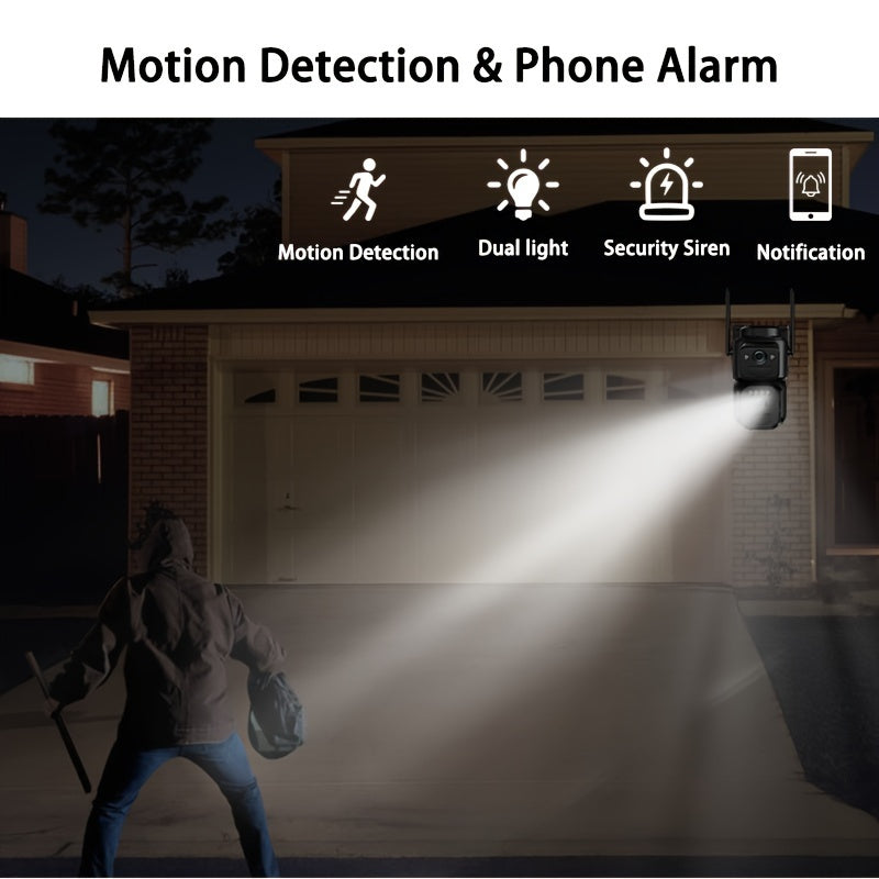 Draadloze Beveiligingscamera – Zonnepaneel Camera – Wifi Beveiliging – Buiten Camera – 1080p Full HD – Nachtzicht – Oplaadbare 8000mAh Batterij