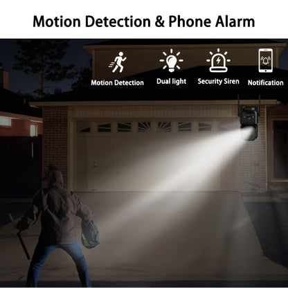 Draadloze Beveiligingscamera – Zonnepaneel Camera – Wifi Beveiliging – Buiten Camera – 1080p Full HD – Nachtzicht – Oplaadbare 8000mAh Batterij