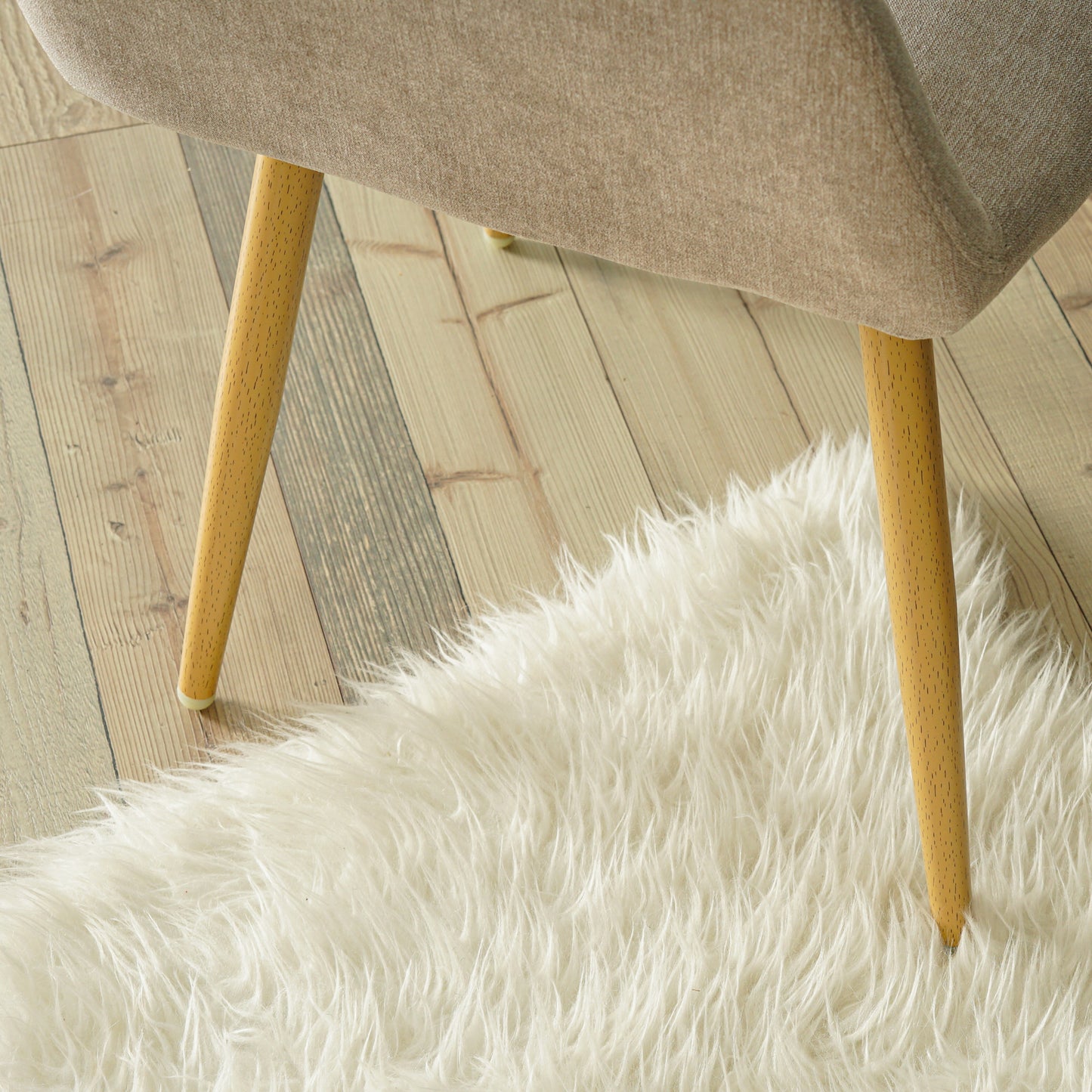 Eetkamerstoelen – Stoelen – Kuipstoelen – Keukenstoelen – Meubilair – Scandinavisch Design – Ademend Rugleuning – Metalen Onderstel – Set van 4 – Beige