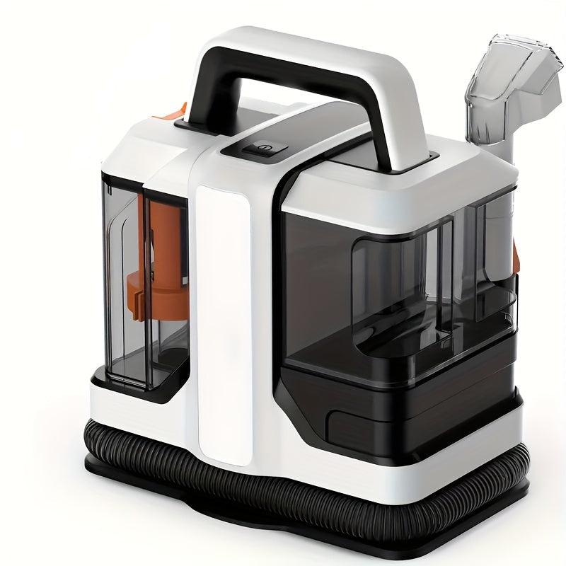 Handstofzuiger – Handheld Stofzuiger – Tapijtreiniger – Krachtige Zuiger – Vlekverwijderaar – Wit – 750W Vermogen – Geïntegreerde Sproeifunctie Met Dubbele Watertanks