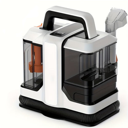 Handstofzuiger – Handheld Stofzuiger – Tapijtreiniger – Krachtige Zuiger – Vlekverwijderaar – Wit – 750W Vermogen – Geïntegreerde Sproeifunctie Met Dubbele Watertanks