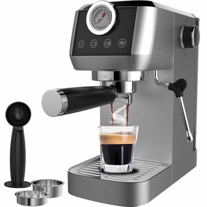 Espressomachine – Koffiezetapparaat – Cappuccinomachines – Melkopschuimer – Barista Machine – 20 Bar Pomp – 1350W Snel Opwarmen