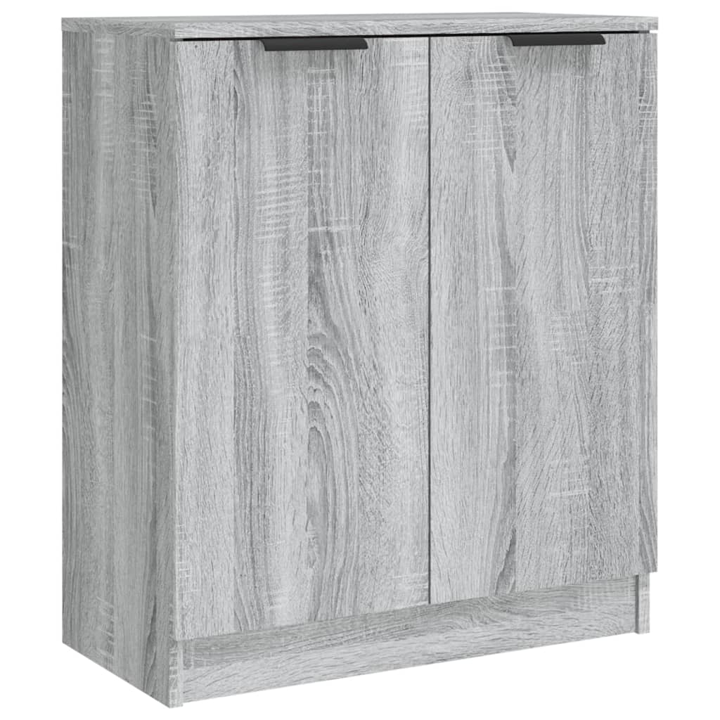Opbergkast – Wandkast – Dressoir – Kast – Bijzetkast – Grijs Sonoma – 3 Niveaus – Duurzaam Hout & Spaanplaat