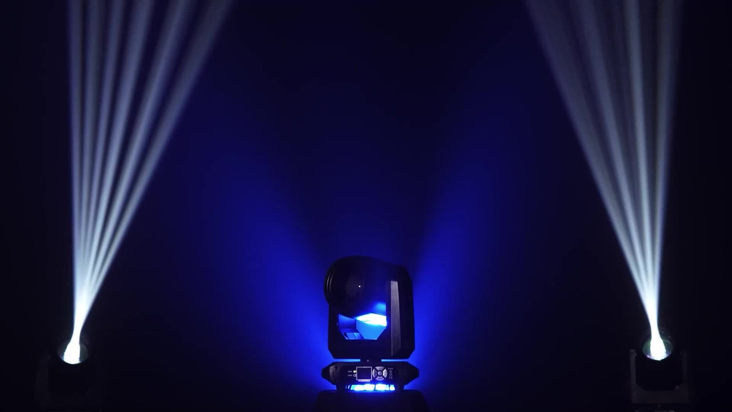 Movinghead Verlichting – LED Moving Head – Roterende Spot – Gobo Projector – DJ Licht – 200W LED Prism – RGBW Kleurmix – DMX Besturing