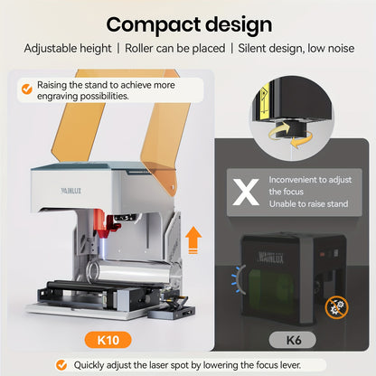 Lasergraveermachine – Graveermachine – Laserprinter – Laser Cutter – Mini Lasergraveur – 3W Laservermogen – Compact 80x80 mm Graveeroppervlak