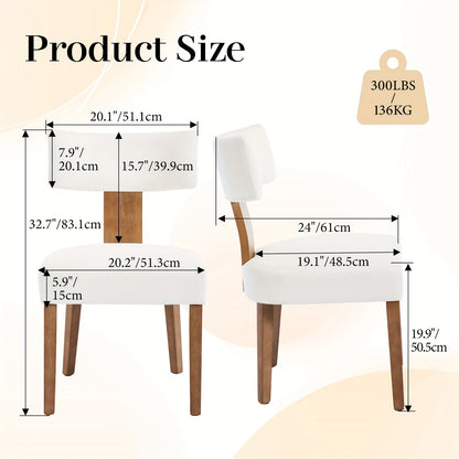 Eetkamerstoel – Stoel – Kuipstoel – Keukenstoel – Armleuningvrij – Donkergrijs – Linnen Bekleding – Massief Houten Frame