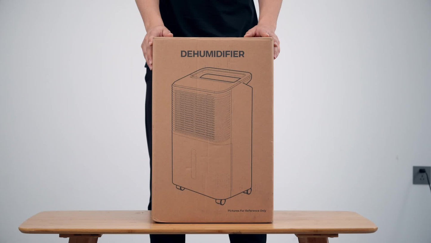 Luchtontvochtiger – Ontvochtiger – Vochtvreter – Dehumidifier – Vochtverwijderaar – 16L per dag – Ultra Stil Met Automatische Vochtigheidsregeling