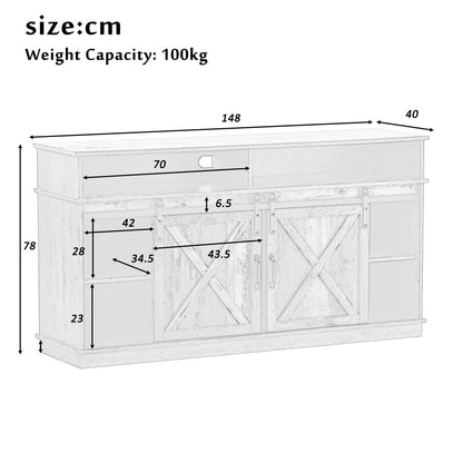 TV Meubel – TV Kast – Entertainmentmeubel – Media-Meubel – TV-Dressoir – Ruim Opbergmeubel – Geschikt voor TV’s tot 65 inch – Stevig Vloermodel