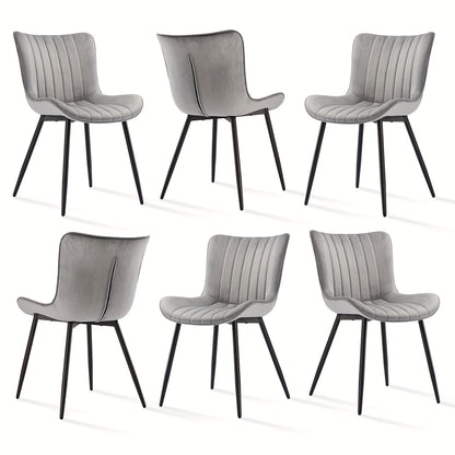 Eetkamerstoelen – Stoelen – Dining Stoelen – Zetels – Design Stoelen – Set van 2 Lichtgrijze Eetkamerstoelen – Ergonomisch Ontwerp – Memory Foam Zitting