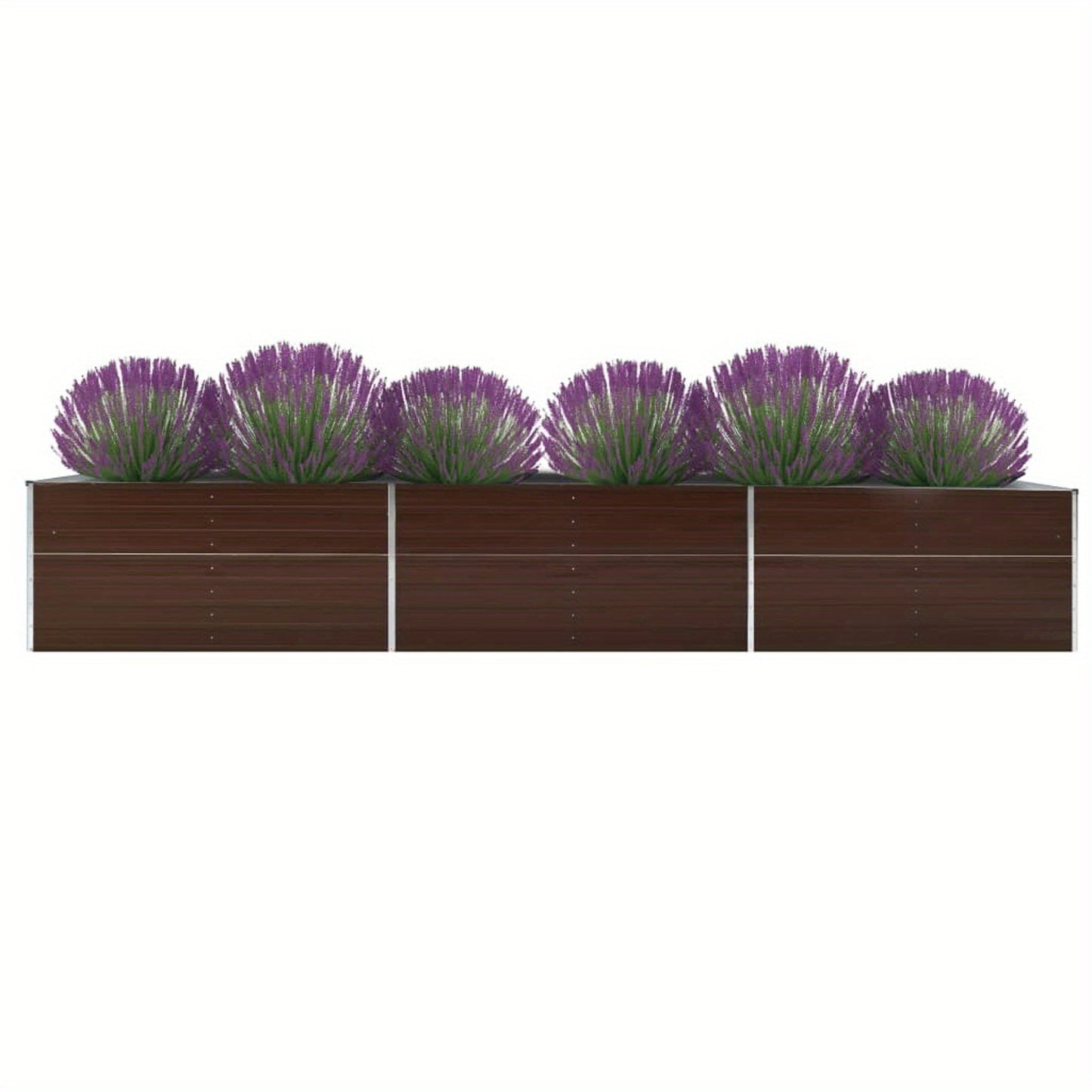 Verhoogd Plantenbed – Tuinbak – Moestuinbak – Plantenbak – Bloembak – Extra Lang Verhoogd Plantenbed Modern – 480x80x45 cm – Roestvrij Staal – Met Wielen – Duurzaam & Onderhoudsarm