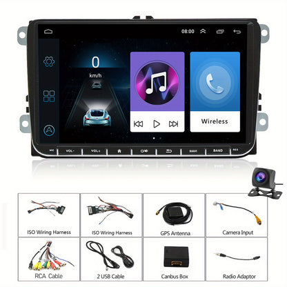Android 15 Autorradio – Car Multimedia Systeem – Navigatie Unit – Inbouwradio – Android Car Stereo – Draadloos Carplay – 7 Inch Touchscreen – Achteruitrijcamera Inclusief