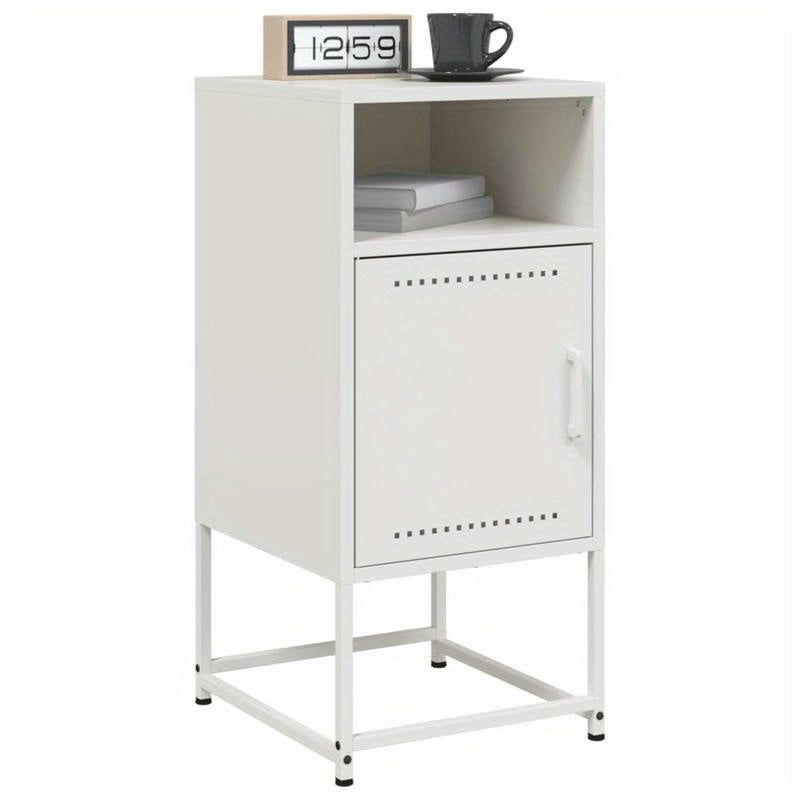 Nightstands 2pcs 36X39X78 Cm Steel White