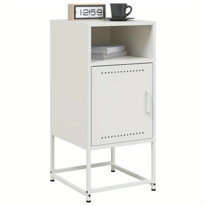 Nightstands 2pcs 36X39X78 Cm Steel White