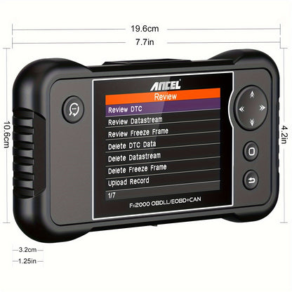 OBD2 Diagnose Scanner – Auto Foutcode Lezer – Motor Diagnose Tool – ABS SRS Scanner – Transmissie Scanner – USB Oplaadbaar – Compact & Gebruiksvriendelijk