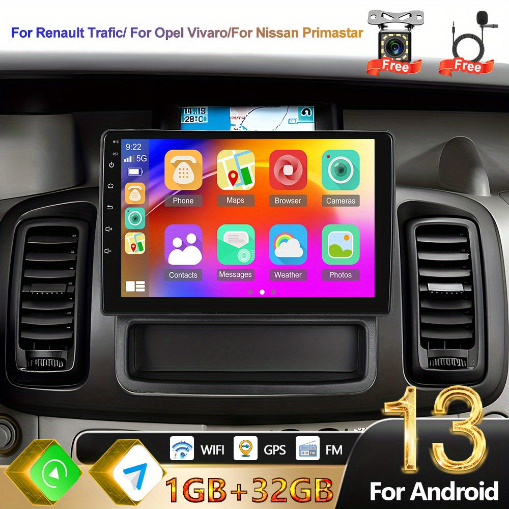 Autoradio – 2 Din Car Stereo – Android Auto Radio – Multimedia Speler – 2DIN Radio – 9 Inch HD 1080P Scherm – Android 13 Systeem – Ingebouwde Achteruitrijcamera & WiFi