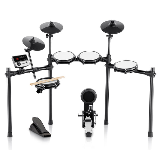 Elektronische Drumstel – Elektrisch Drumstel – E-Drum – Digitaal Drumstel – Elektronisch Drumkit – 480 Geluiden – Verstelbaar Standaard