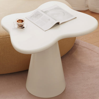 Bijzettafel – Sidetable – Nachtkastje – Koffietafel – Banktafel – Onregelmatig Design – Ruimtebesparend & Stabiele Pedestalvoet – Hoogwaardig Hout & Eenvoudige Montage