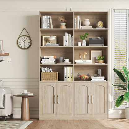 Boekenkast – Boekenkast – Opbergrek – Displayrek – Houten Plank – Wit – Groot Formaat 115x27x185,5 cm – Stevig MDF Met Anti-Valbeveiliging