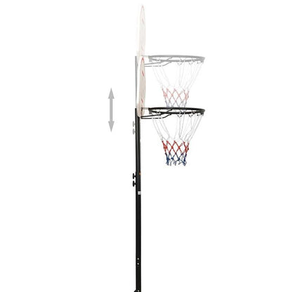 Basketbalring – Basketbalhoepel – Basketbalbord – Basketbalnet – Basketbalpaal – Verstelbaar 216-250 cm – Weerbestendig Polyethyleen & Staal