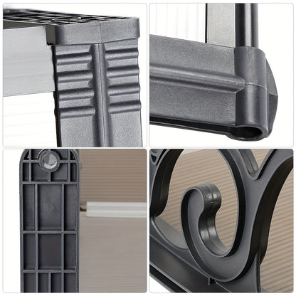 Window Awning Canopy Outdoor Polycarbonate Hollow Sheet Door Patio Canopy Front Door Overhang Awning 100x100cm Brown