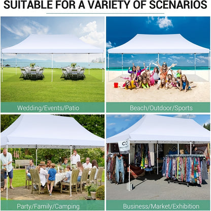 Pop-Up Zonnetent – Schaduw Tent – Tuin Tent – Evenement Tenten – 3×6 Meter – 6 Zijwanden – Stevig Legering Frame