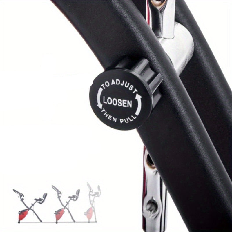 Inklapbare Hometrainer – Magnetische Weerstand – Compacte Fitnessfiets – Ruimtebesparend – Stille Training – Trainingscomputer – Weerstandsbanden - Rood