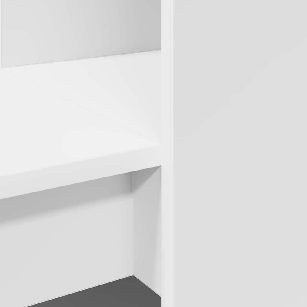 Bureau – Schrijftafel – Werkplek – Computerbureau – Bureau Wit – Krasbestendig Hout – Ingebouwde Opbergruimte