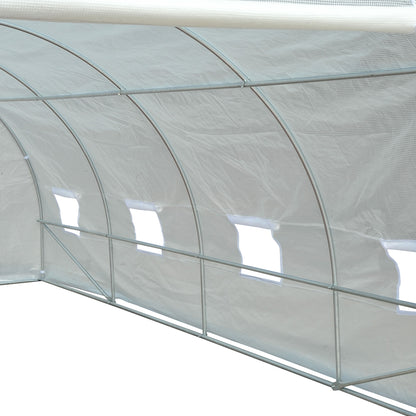 Kweekkas – Kas – Tuinkas – Plantentunnel – Broeikas – Groot 595x300x200 cm – Verstevigd Verzinkt Stalen Frame – UV-bestendige Transparante PE Folie