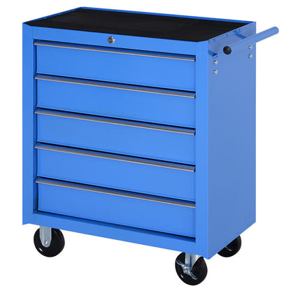 Gereedschapswagen – Werkplaatswagen – Gereedschapskar – Tool Trolley – Werkbank – Industrieel Legeringsstaal – 5 Afsluitbare Lades