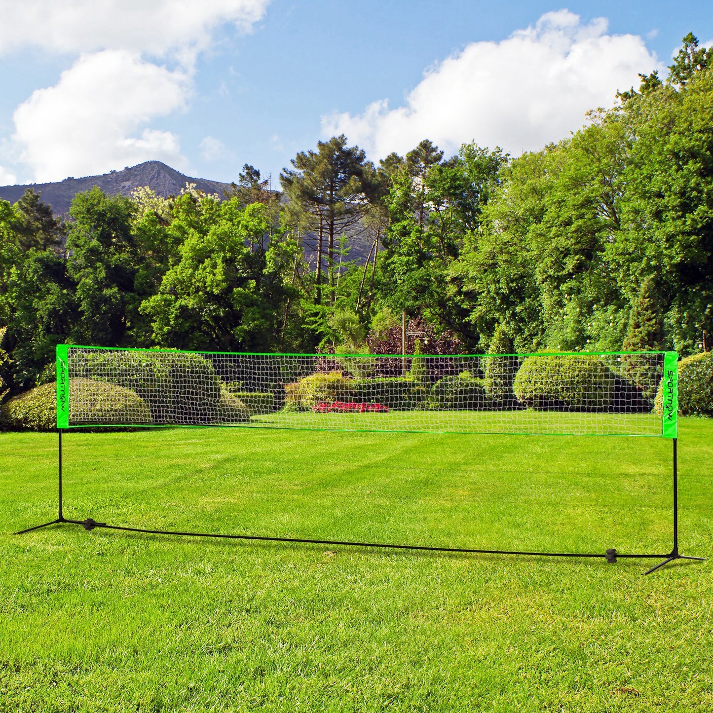 Badmintonnet – Pickleball Net – Volleyball Net – Sportnet – Multisport Set – Verstelbaar Net 107-155 cm – Duurzaam PE Materiaal