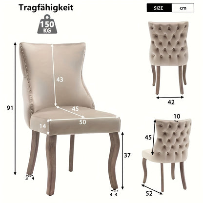 Eetkamerstoel – Stoel – Dining Chair – Zitstoel – Zitting – Mustard Geel – Katoenen Vulling – Stevig Lichtgewicht Frame
