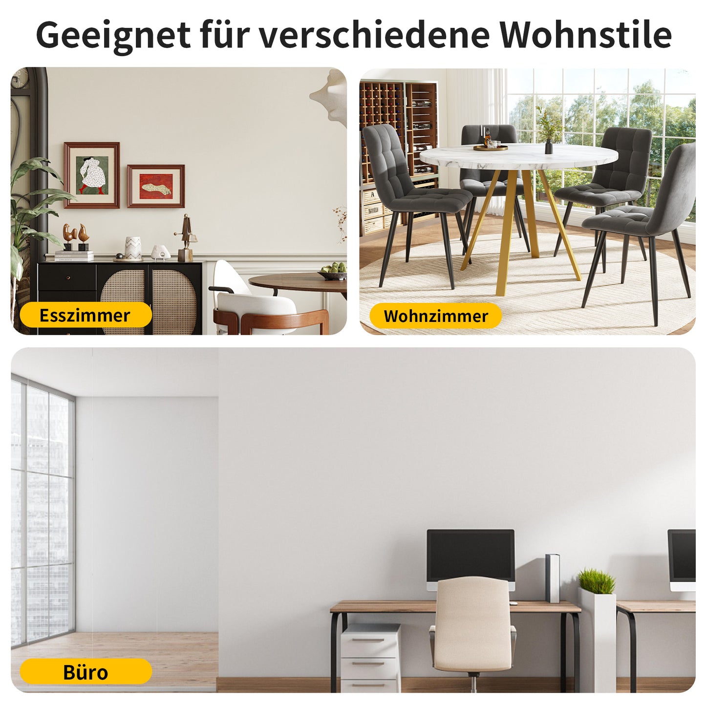 Ronde Eetkamertafel – Eettafel Rond – Design Tafel – Marmerlook Tafel – Kleine Tafel – Goud Metalen Frame – 80 cm Diameter – Geschikt Voor 2-4 Personen