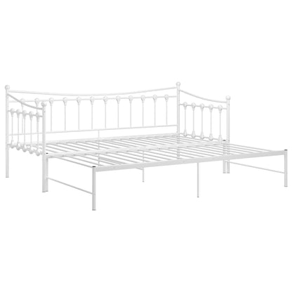 Bedbank – Slaapbank – Sofa Bed – Logeerbed – Uittrekbare Bedbank – Metalen Frame – 90x200 cm – Ruimtebesparend Ontwerp