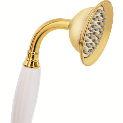Doucheset – Douchekraan – Regendouche – Handdouche – Wandmontage – Antiek Messing – 3 Sproeistanden – 1,5 Meter Slang