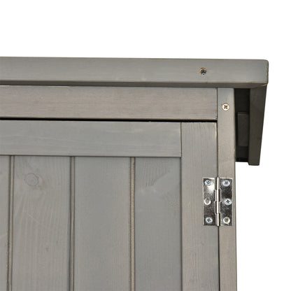 Tuinhuisje – Tuinkast – Tuinschuur – Opbergkast – Berging – Met Bitumen Dak – Massief Voorgeolied Vurenhout – 128x50x164 cm – 2 Planken