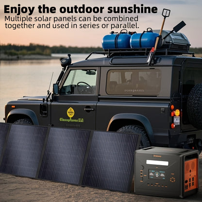 Zonnegenerator – Draagbare Stroomgenerator – Powerstation – Noodstroomvoorziening – Powerbank – 2500W Vermogen – 2304Wh LiFePO4 Batterij