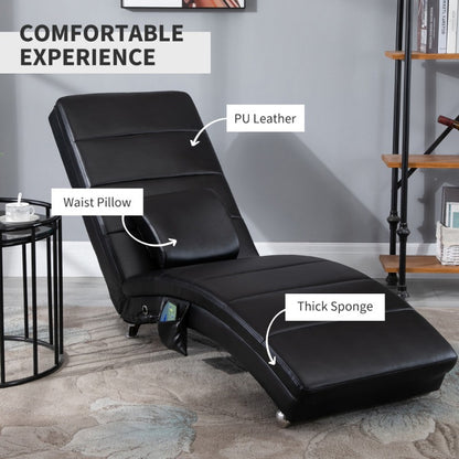 Massagestoel – Relaxfauteuil – Lounge Chair – Relaxstoel – Comfortzetel – 8-Punts Massagefunctie – Duurzaam Kunststof Zitkussen voor Binnen en Buiten