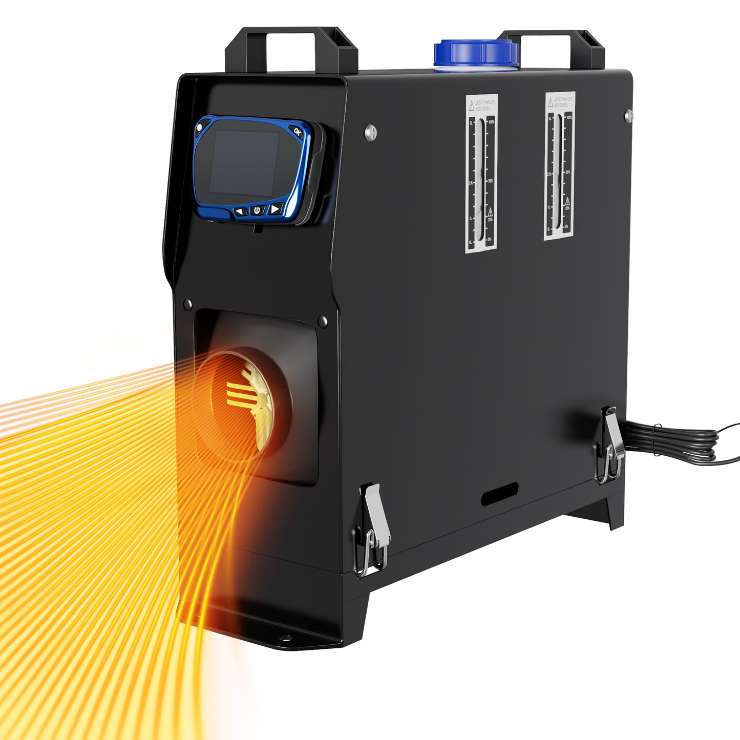 Diesel Kachel – Standkachel – Luchtverwarmer – Petroleumkachel – Diesel Verwarming – 12V 8KW – LCD Display & Afstandsbediening