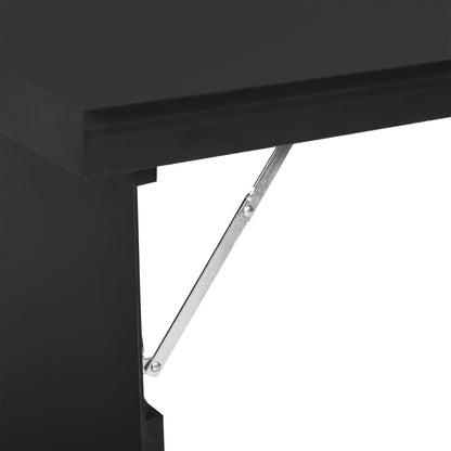 Klapbureau Wandtafel Opklapbare Bureau Schrijfbord Bureau Aan De Muur – Zwart Hout – Ruimtebesparend Design – Duurzaam Materiaal
